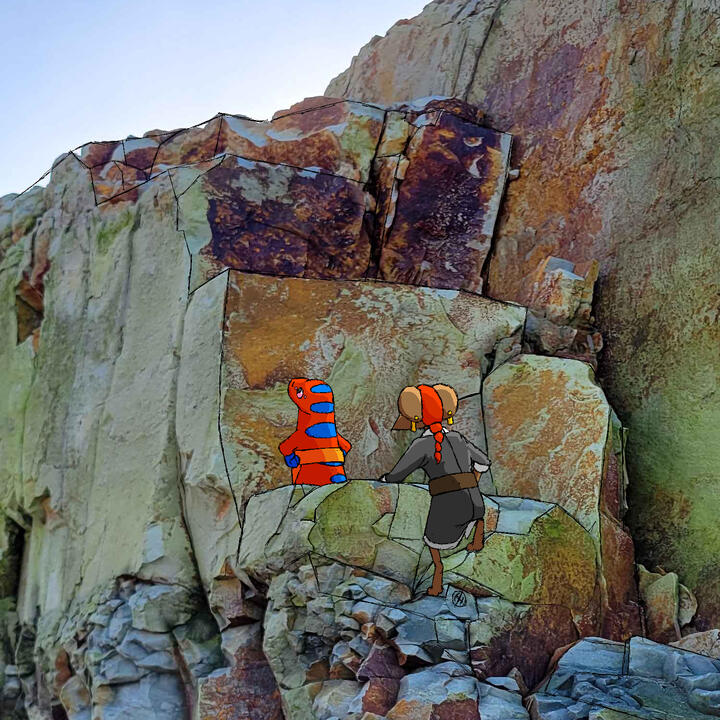 cliff clambering