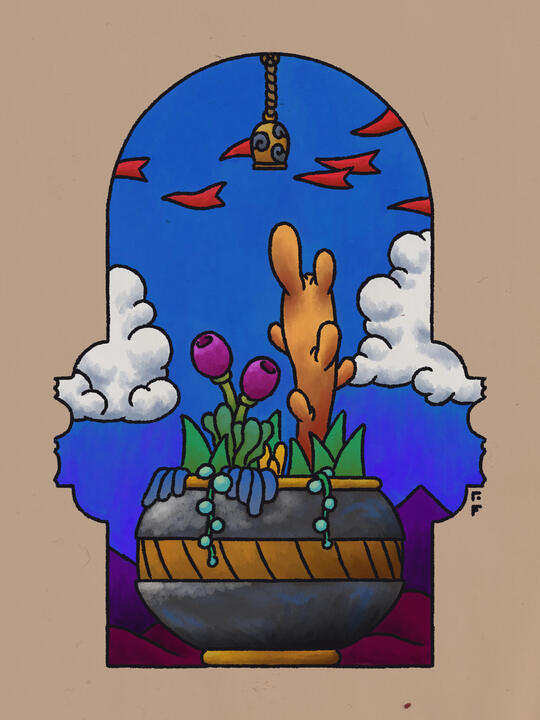 window pot